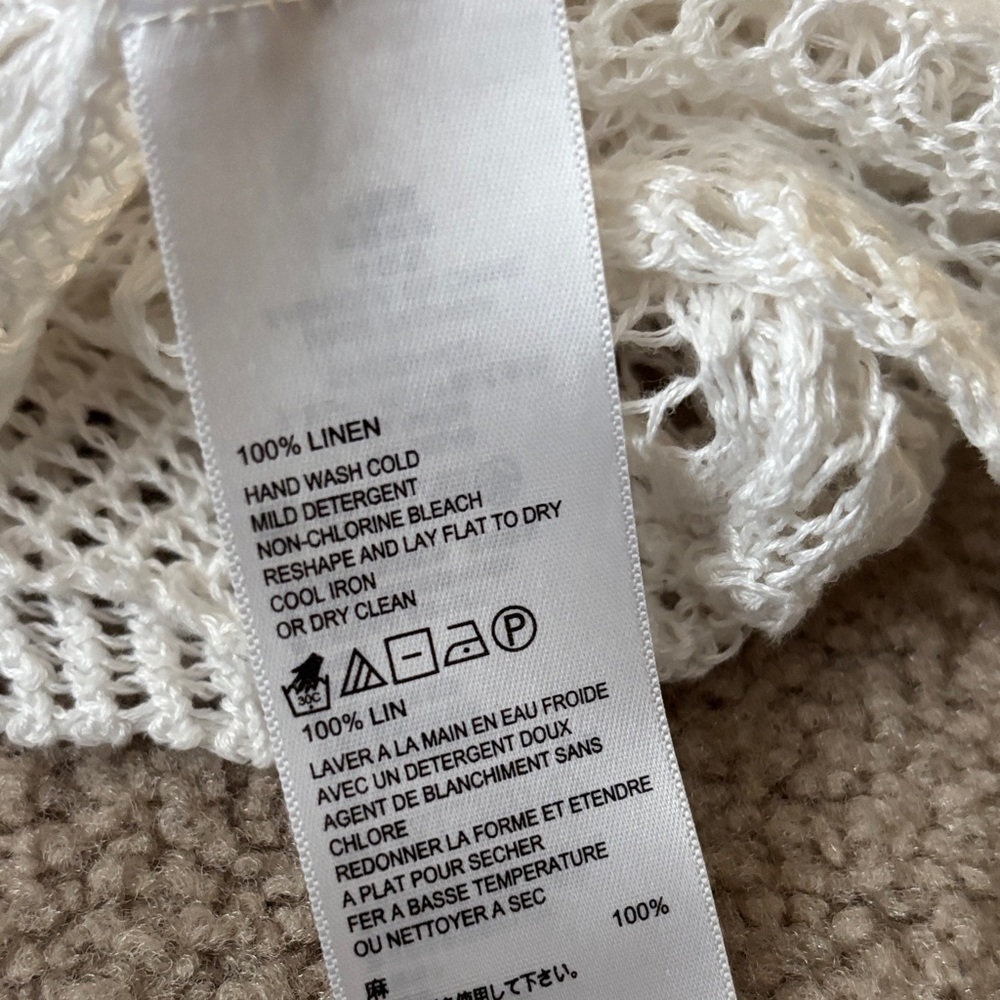 Tommy Bahama White Knit Women's Top size small - Picture 6 of 6